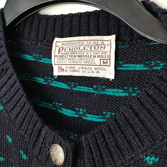 Vintage Pendleton Wool Cardigan - Picture 2 of 6